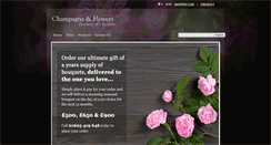 Desktop Screenshot of champagneandflowers.co.uk